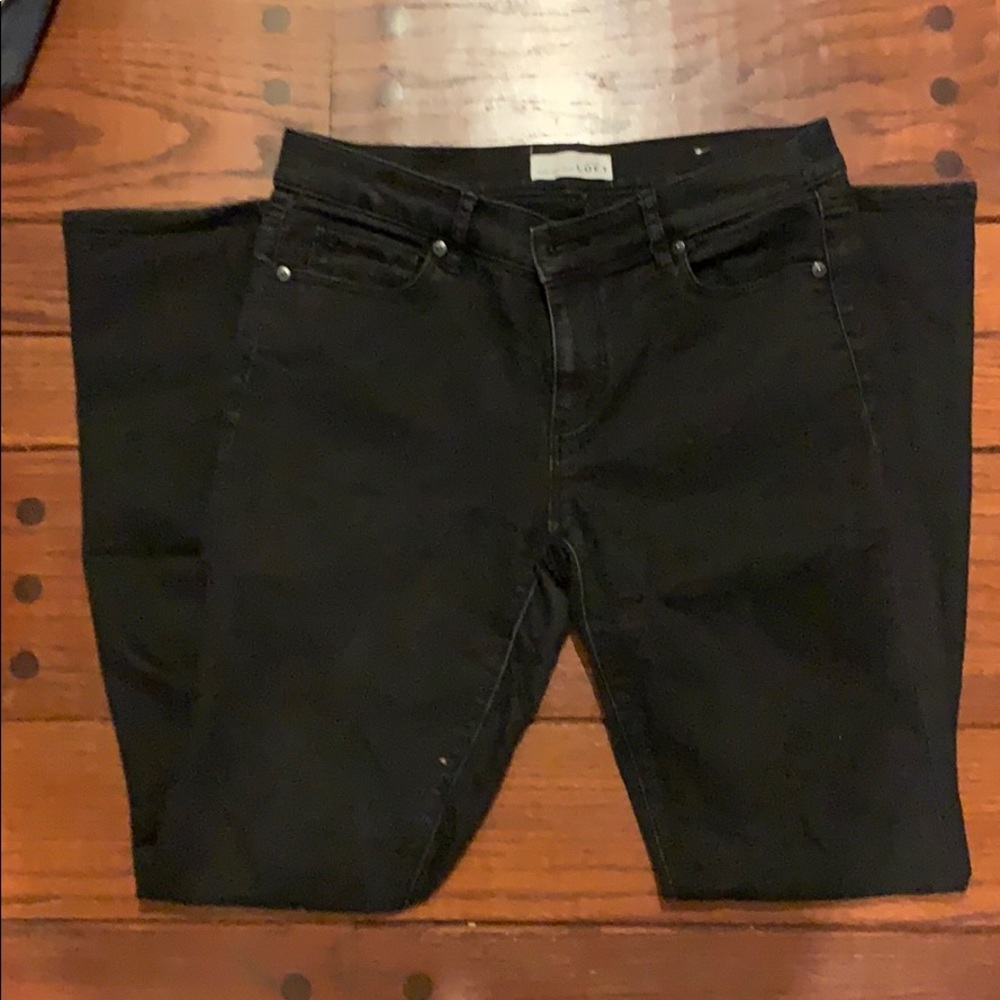 LOFT Black skinny jeans